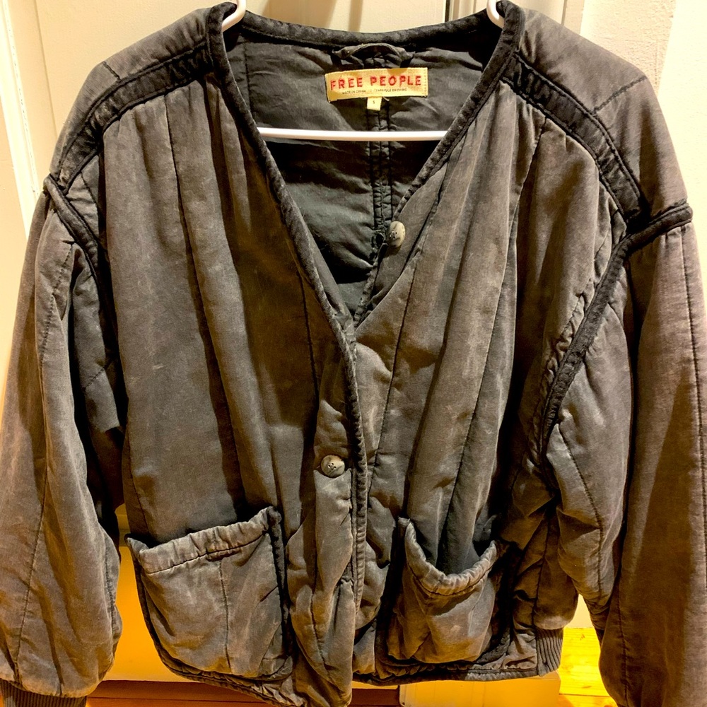 Free people quilted dolman jacket